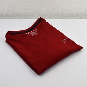 Nautica Short Sleeve‎ T-shirt Size XL Color Red Gently Used Condition